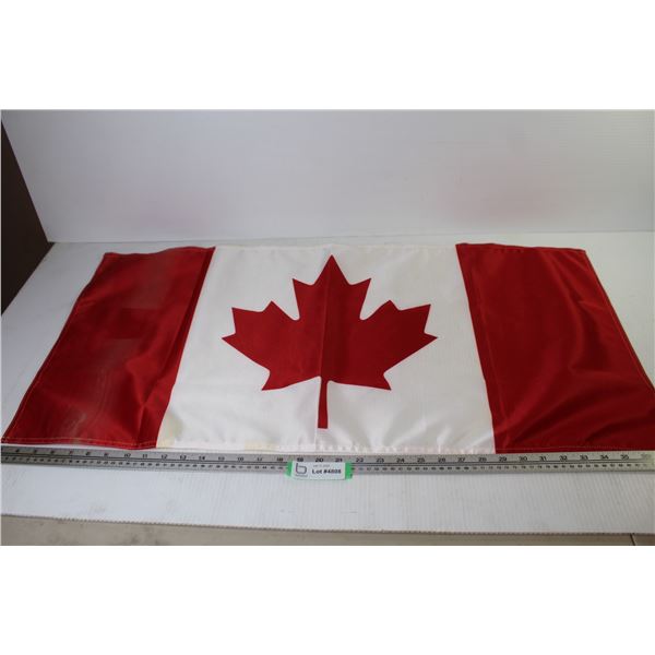 Canadian Flag (17 1/2  x 36  - some staining)