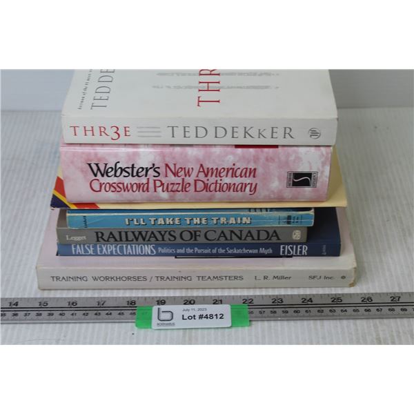 (7) Books - Websters Dictionary - History - Training - Fiction