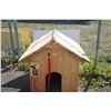 Image 3 : **Custom Wooden Dog House - 40" x 50" x 45"