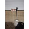 Image 1 : **Aluminum Shovel with 1970s Saskatchewan License Plates