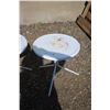 Image 2 : **(2) Round Patio End Tables