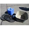 Image 3 : **Galvanized Tub, Plastic Water Container, Miscellaneous
