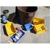 Image 3 : **Garbage Can with Miscellaneous Propane Cylinders, Storage Containers, Miscellaneous