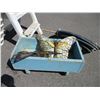 Image 3 : **Plastic Step Stool, Wooden Planter, Hose, Decoration Butterflies