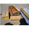 Image 2 : **(3) Wooden Boxes, Landscaping Fabric, Misc.