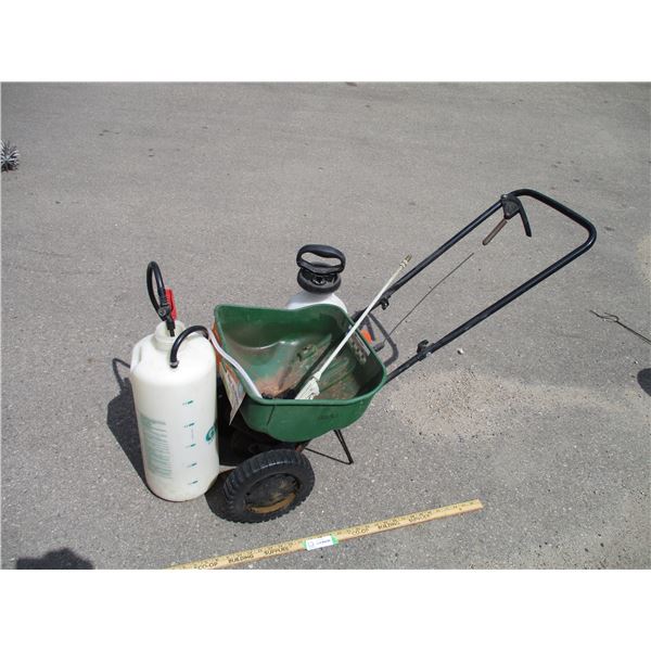 **Grass Seeder, (2) Garden Sprayers