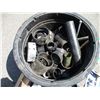 Image 2 : **Tub of Plumbing Supplies, 1 1/2" Covers, Elbows, Couplers, Misc.