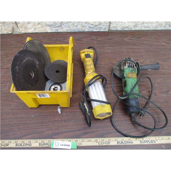 Angle Grinder with Work Light