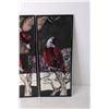 Image 2 : (2) Framed Mirrors with Art of Birds - 8" x 20"