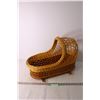 Image 1 : Wooden Woven Toy Bassinet