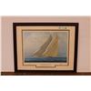 Image 2 : *Framed Yachts of the Americas Cup Art - 25" x 31"