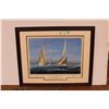 Image 1 : *Framed Yachts of the Americas Cup Art - 25" x 31"