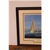 Image 3 : *Framed Yachts of the Americas Cup Art - 25" x 31"