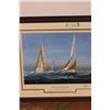 Image 4 : *Framed Yachts of the Americas Cup Art - 25" x 31"