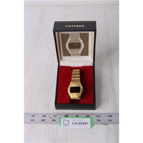 Unitrex Electronic Digital Quartz Watch - Bodnarus Auctioneering