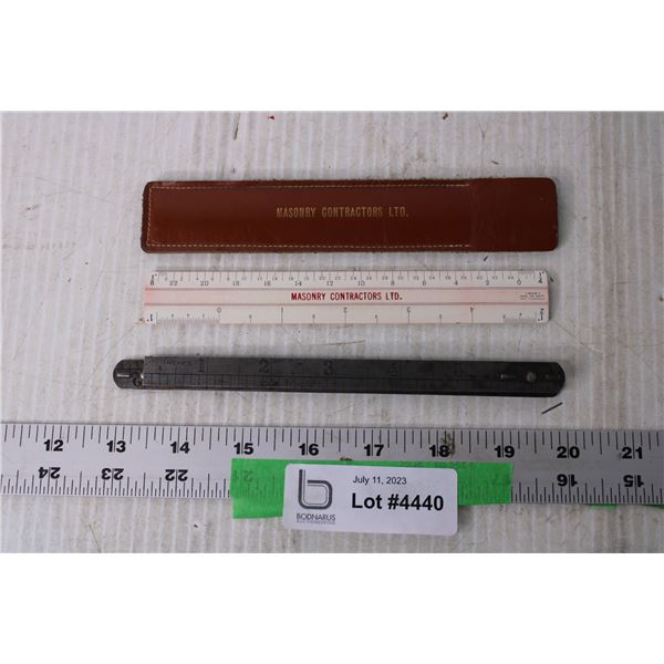 Metal Folding Ruler and Misc. Ruler