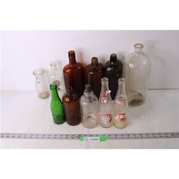 Assorted Glass Bottles