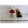 Image 1 : (2) Teddy Bears, Stuffed Arctic Hare Rabbit, Stuffed Moose