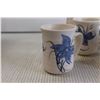 Image 2 : (10) Handmade Floral Ceramic Mugs
