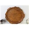 Image 2 : Wooden Tray - Assorted Vintage Dishes - Glass Pictures