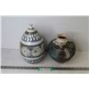 Image 1 : (2) Pottery Vases (one dated 1975)