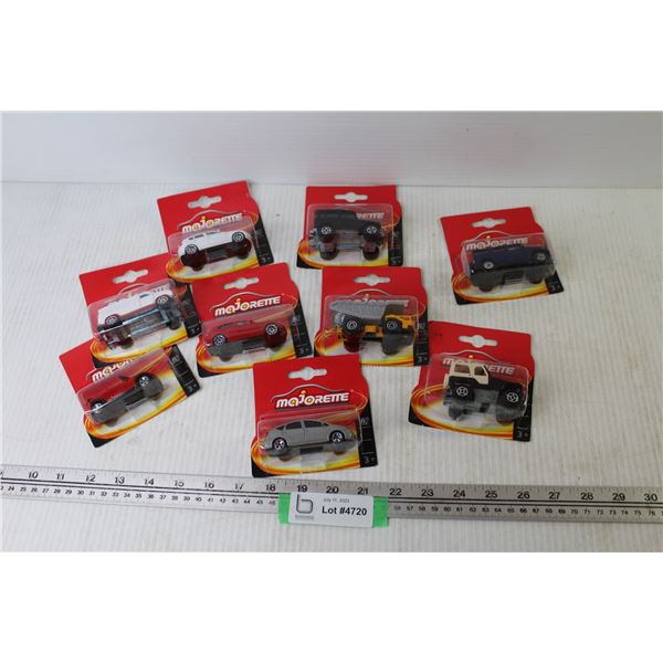 (9) Majorette Die-Cast Cars