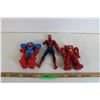 Image 1 : (3) Superhero Action Figures -- Spider-man, Captain America, Ironman
