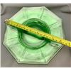 Image 4 : (3x Bid Price) (3) Green Depression Glass Plates