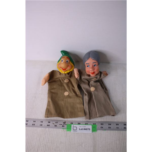 (2) Vintage Hand Puppets