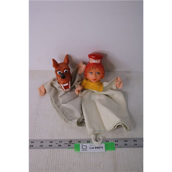 (2) Vintage Hand Puppets