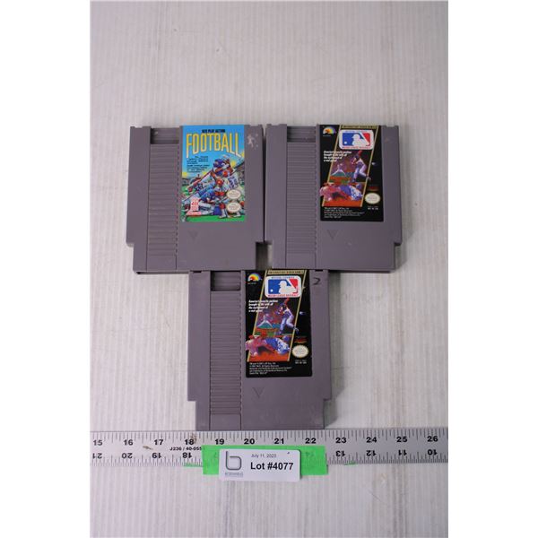 (3) N64 Games - Baseball, Football