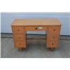 Image 1 : **Wooden 7 Drawer Desk - 18" x 44" x 31"