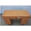 Image 4 : **Wooden 7 Drawer Desk - 18" x 44" x 31"