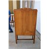 Image 6 : **Antique China Cabinet with Glass Door - 15" x 34" x 56"