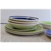 Image 2 : (4) Ceramic Bowls, Ceramic Plate, (5) Plastic Plates