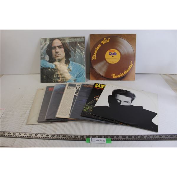 (9) Vinyl Records (James Taylor, Nestle Quik Chocolate Hits)