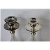 Image 2 : (2) Metal & Glass Candle Holders - (2) Candles