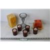 Image 1 : (6) Candle Holders - (7) Candles