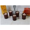 Image 2 : (6) Candle Holders - (7) Candles