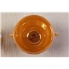 Image 2 : Fire-King Dinnerware Peach Luster Cream and Sugar Holder Set