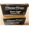 Image 2 : Blazer Brass 9mm Luger 124 Grain FMJ Ammo - LOT OF 2 X 50