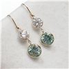 Image 2 : 14K Yellow Gold Moissanite(2.8ct) Earrings (~Size 0) (~length 0 inches) (~weight 0.92g), Appraised R