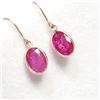 Image 2 : 10K Yellow Gold Ruby(2ct) Earrings (~Size 0) (~length 0 inches) (~weight 0.71g), Appraised Retail $1