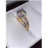 Image 2 : Ladies Bezel Set 1.0 Carat Brilliant Cut Solitaire Engagement Ring and matching wedding band size 7