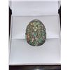 Image 1 : Natural Fire Opal Multi Stone 12.60 Carat Cluster .925 Silver Ring with APPRAISAL CERTIFICATE VALUE 
