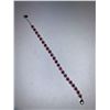 Image 1 : Natural Ruby & CZ Solitaires 12.70 Carat Ladies Tennis Bracelet with APPRAISAL CERTIFICATE VALUE $16