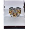 Image 1 : Unique Natural Tanzanite Gemstone 5,52 Carat Sculpted Panther Ring in .925 Silver  with APPRAISAL CE