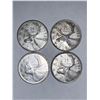 Image 1 : Set of Vintage SIlver Canada Quarters in sequence 1950-1953 king george and queen elizabeth