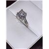 Image 2 : Ladies V. Wang Style 1.1 Carat Princess Cut Solitaire engagement Ring