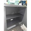 Image 2 : Pike & Main Lita Grey Cabinet with Traditional Balinese-style Carved Doors